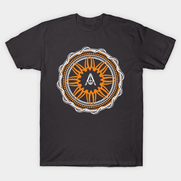 Mandala A 1 black T-Shirt by andrynov11